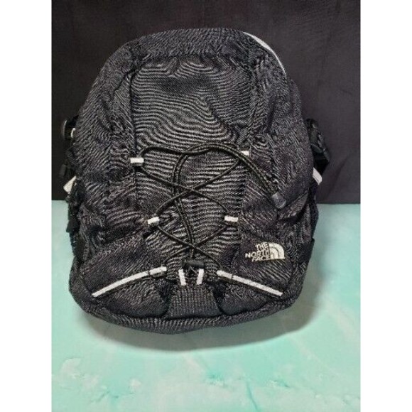 The North Face Messenger Bag Day Pack Black Waist Laptop Travel Soft Padded GUC - Picture 1 of 12